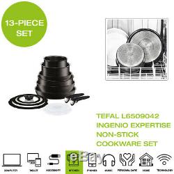 Brand New Tefal L6509042 Ingenio Expertise Batterie De Cuisine, 13 Pièces Noir