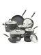 Circulon Premier Hard Anodised Induction 13 Piece Cookware Set In Black