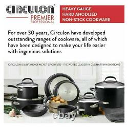 Circulon Premier Professional Hard Anodized Non Stick Cookware Set Noir 13 Pièce