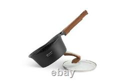 Cookware Set Non Stick Marble Granite 15 Piece Pots Pans Couvercles Saucepan Induction