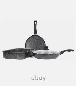 Ensemble de 4 pièces de cookware Westinghouse Essentials en noir