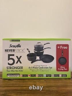 Ensemble de Casseroles Scoville Neverstick 4 Plus 1 Pièce