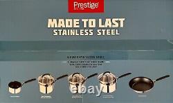 Ensemble de casseroles en acier inoxydable Prestige 'Made-to-Last' 5 pièces pour induction dans une boîte scellée