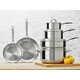 J. A. Henckels International 10 Pièces Tri-ply Real Clad Stainless Cookware Set