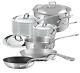 Mauviel M’cook 5 Ply Stainless Steel 10 Piece Cookware Set 5200.23 Nouveau