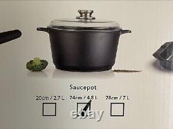 Nouveau! Berghoff Eurocast Non Stick 6 Pièces Articles De Cuisine Pots Pans Set N'importe Quel Type De Hob
