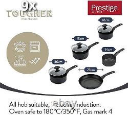 Prestige 9 X Tougher Non-stick, Induction 5 Pièces Ensemble De Produits De Cuisine Durables 12041