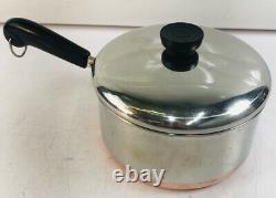 Revere Ware Copper Bottom 11 Pieces Set Vintage Pots & Pans Articles De Cuisine Revereware