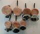 Revere Ware Copper Clad Bottom 12 Piece Set Pots Pans Lids Made In Usa