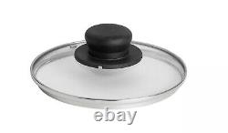 Set de Casseroles Antiadhésives 3 + 3 Pièces en Aluminium Rouge