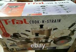 T-fal Cook & Strain 14 Pièces Sans Bâton Thermo-spot Cuisine Pots Et Casseroles Set $265