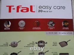T-fal Easy Care Thermospot 20-piece Assortiment De Cuisine Antiadhésif B087skdw Gris