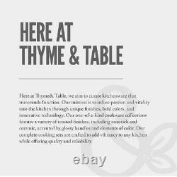 Thym & Table, 12 Pièces Pots Et Casseroles Antiadhésifs, Bleu Avec Couvercles