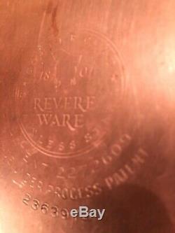 Vintage 20 Piece Revere Ware Copper Bottom Inoxydable 1801 Avant 1968 Batterie De Cuisine
